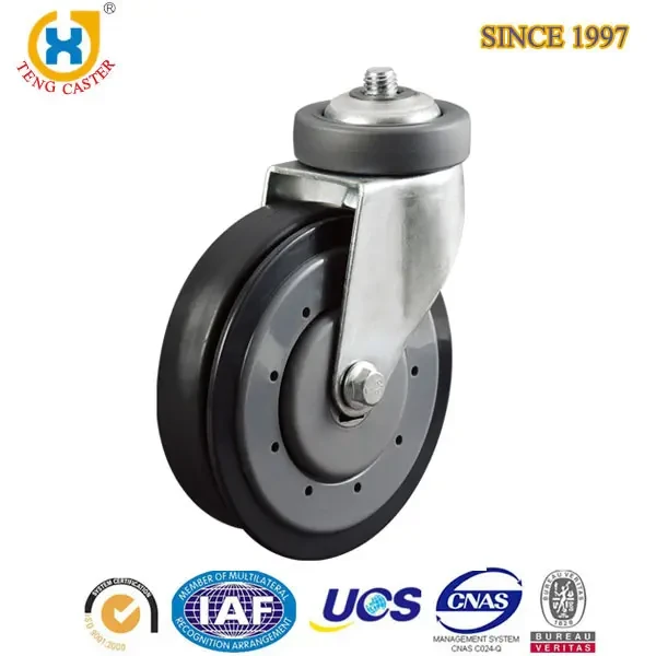 Escalator Caster For Shopping Trolley